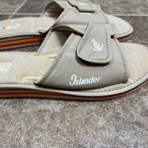 Vintage 80’ ISLANDER Rainbow Terry Cloth Slippers size 10